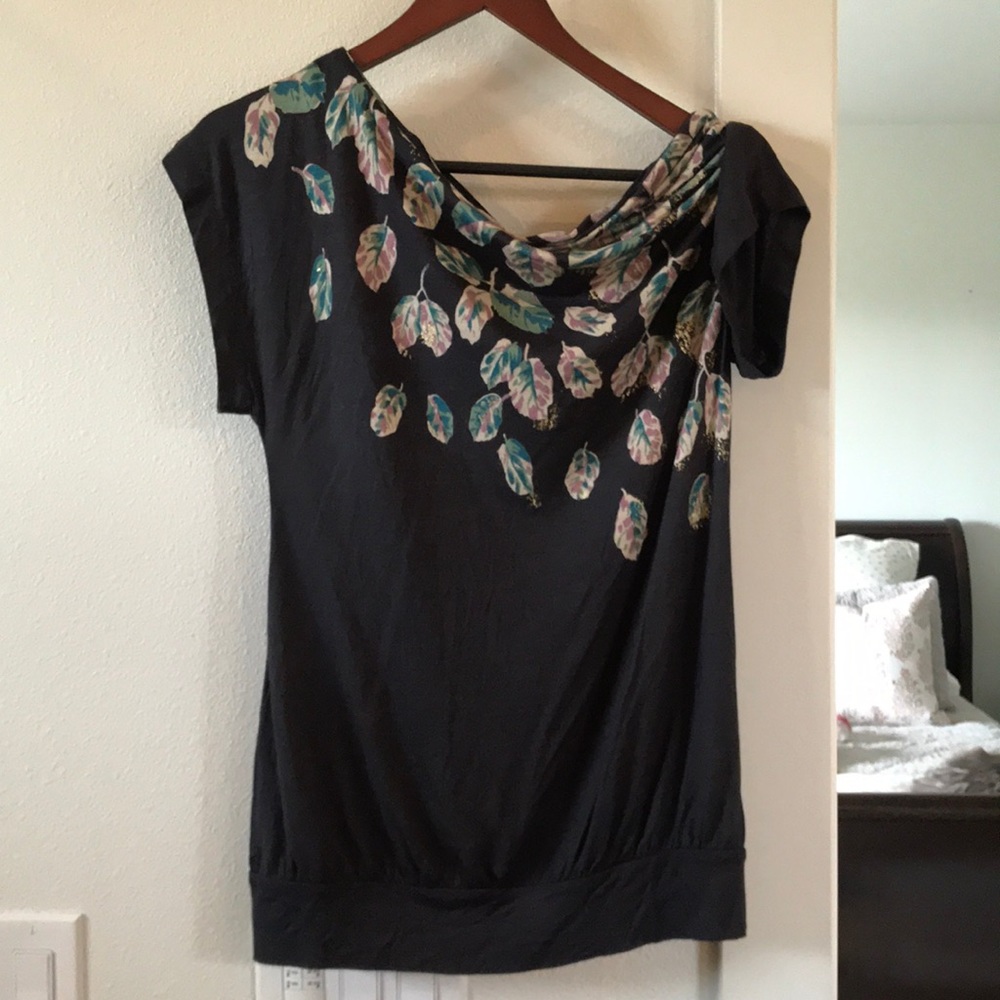 Anthropologie Vanessa Virginia Botanical Top